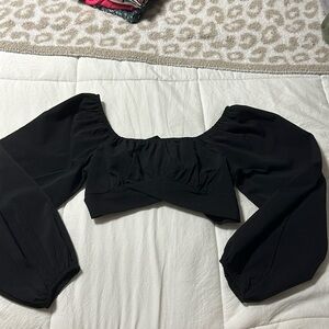 Shein xs long sleeve crop top